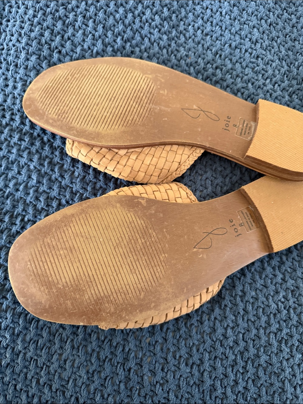 Joie Natural Woven Slide Sandals - Picture 4 of 4